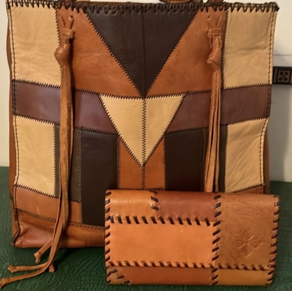 Patricia Nash Handbags - Patricia Nash Patchwork Collection Handbag and Wallet Set 2 pieces